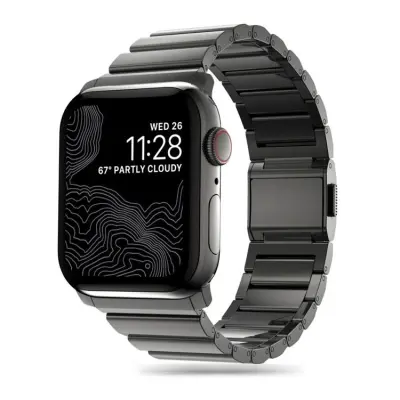 Tech-Protect Apple Watch (44/45/46/49mm) Armband Steel - Svart
