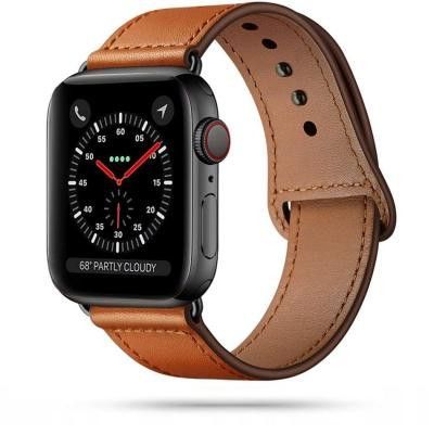 Tech-Protect Leatherfit Apple Watch 4/5/6/7/8/SE/Ultra (42/44/45/49mm) - Brun