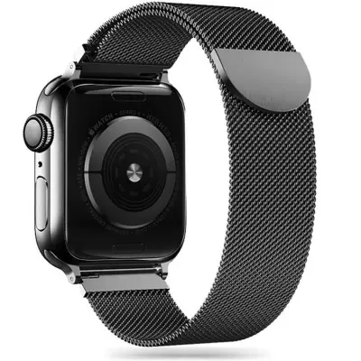 Tech-Protect Milaneseband Apple Watch (44/45/46/49mm) - Svart
