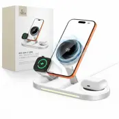 Tech-Protect Qi2.2 MagSafe Trådlös Laddare För iPhone/Apple Watch/AirPods