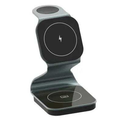 Trådlös Laddare Magnetic iPhoneApple WatchAirPods - Svart