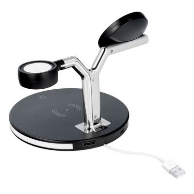 3-i-1 Magsafe Trådlös Laddare iPhone, Apple Watch, Airpods 25W X970 - Svart