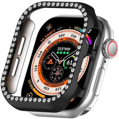 Trolsk Rhinestone Cover (Apple Watch 10/11 46mm) - Svart