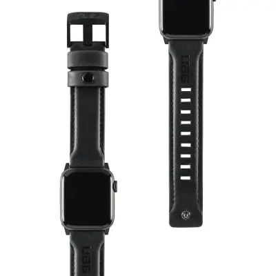 UAG Apple Watch Läderrem 44mm/42mm - Svart