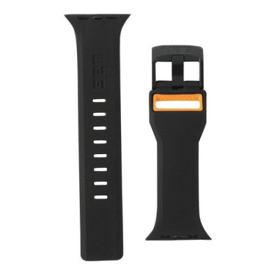 UAG Klockarmband för Apple Watch, 44mm/42mm, Civilian, Svart/Orange
