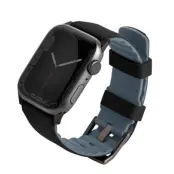 Uniq Apple Watch 4/5/6/7/8/SE/SE2 (38/40/41mm) Armband Silicon - Midnight Svart