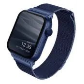 Uniq Apple Watch 4/5/6/7/SE (40/41mm) Armband Stainless Steel - Marine Blå