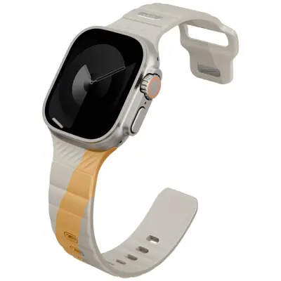 Uniq Apple Watch 49/46/45/44mm Armband Rubber - Beige