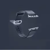 Watchband i äkta läder till Apple Watch 42mm - MörkBlå