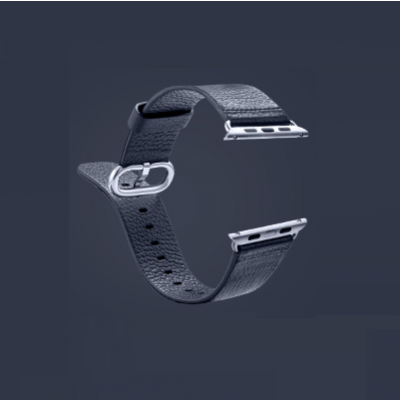 Watchband i äkta läder till Apple Watch 42mm - MörkBlå