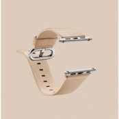 Watchband i äkta läder till Apple Watch 42mm - Vit