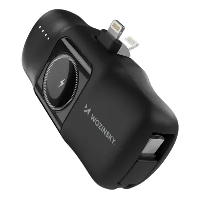 Wozinsky Lightning Mini Powerbank 15W 5000mAh - Svart