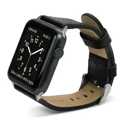 X-Doria Lux Apple Watch Armband 1/2/3/7/8 (38/41mm) - Svart