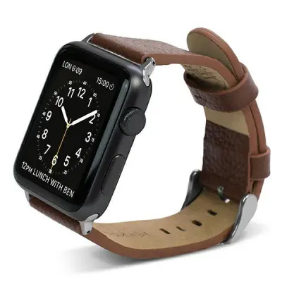 X-Doria Lux Apple Watch Armband 4/5/6/7/SE (38/40/41mm) - Brun