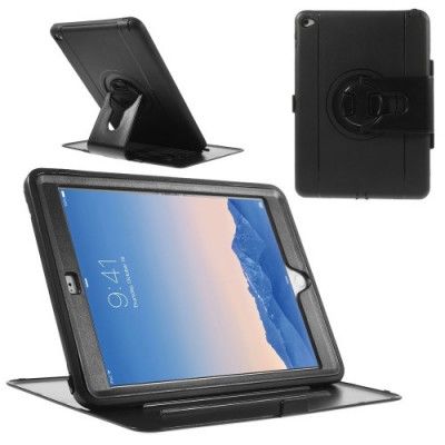 360 Degree Rotary Rugged Hybrid Fodral till iPad Air 2 - Svart