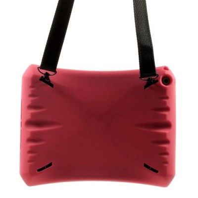 Hybridskal med axelrem till iPad Air 2 - Röd