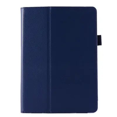 Litchi läderfodral till iPad Air 2 - Mörkblå