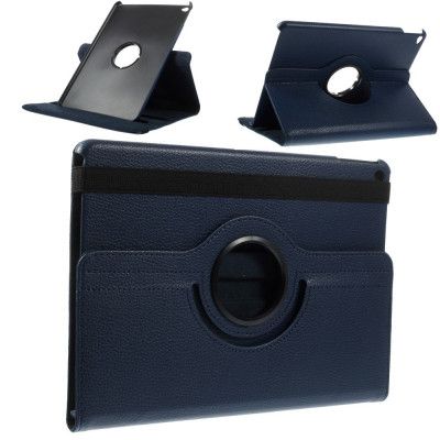 Litchi Rotating Fodral till Apple iPad Air 2 - MörkBlå