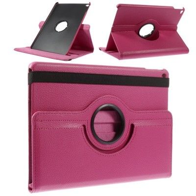 Litchi Rotating Fodral till Apple iPad Air 2 - Magenta