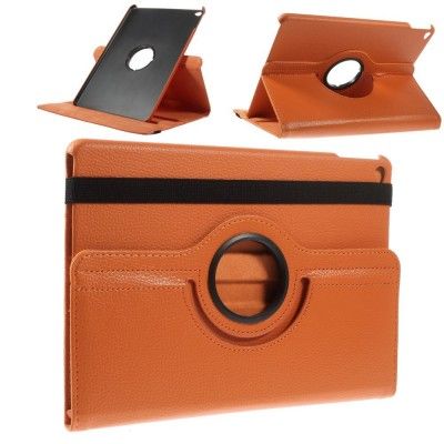 Litchi Rotating Fodral till Apple iPad Air 2 - Orange