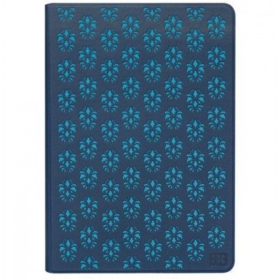 Promate Flora-Air2 - PU-fodral med blomrelief för iPad Air 2, blå