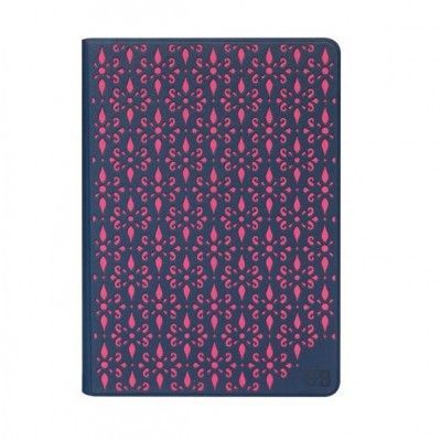 Promate Flora-Air2 - PU-fodral med blomrelief för iPad Air 2, rosa