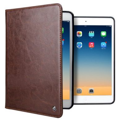 Qialino Äkta Läder Fodral till Apple iPad Air 2 - Brun