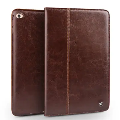 Qialino Äkta Läder Fodral till Apple iPad Air 2 - Brun