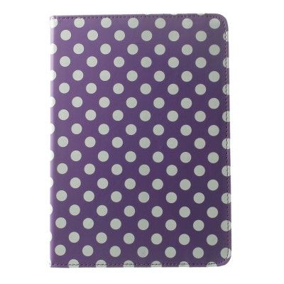 Rotating Fodral till Apple iPad Air 2 - Polka Dots (Lila)