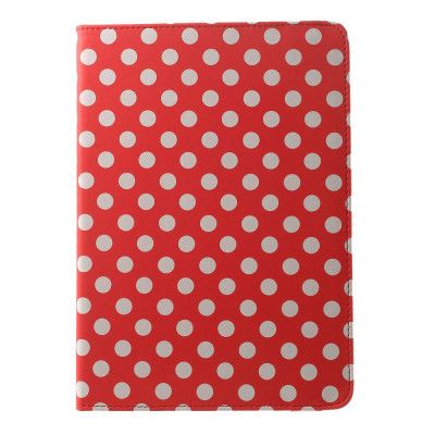Rotating Fodral till Apple iPad Air 2 - Polka Dots (Röd)