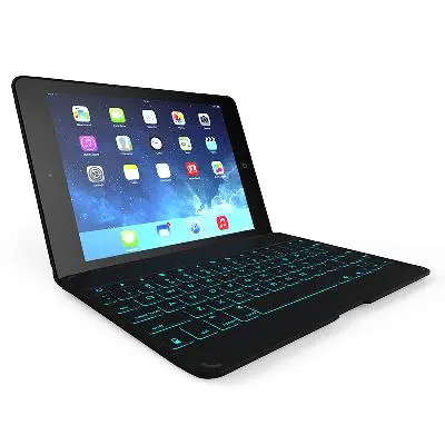 Zagg Folio fodral med Backlit tangentbord till iPad Air 2 - Svart