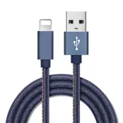 Floveme Jeans USB Lightning Kabel - 1M