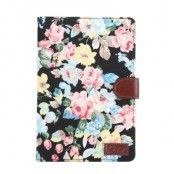 Plånboksfodral till iPad Mini 4 - Svart Floral