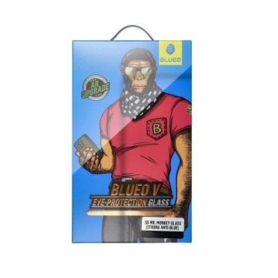 5D Mr. Monkey Anti-Blå Härdat Glas iPad Pro 12.9 - Transparent