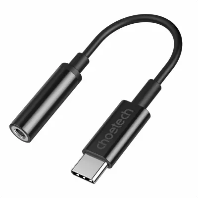 Choetech USB-C till Ljudadapter DC 3.5 mm - Svart