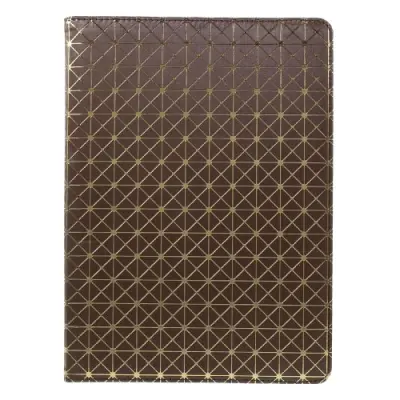 Diagonal Grid Pattern Fodral till iPad Pro 9.7 - Brun