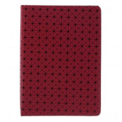 Diagonal Grid Pattern Fodral till iPad Pro 9.7 - Röd