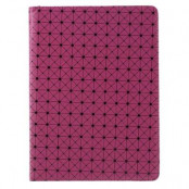 Diagonal Grid Pattern Fodral till iPad Pro 9.7 - Rosa