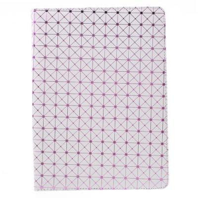 Diagonal Grid Pattern Fodral till iPad Pro 9.7 - Vit