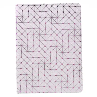 Diagonal Grid Pattern Fodral till iPad Pro 9.7 - Vit
