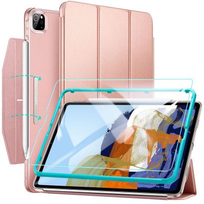ESR Fodral Ascend Trifold & Härdat glas iPad Pro 11 2021 - Rosa Guld