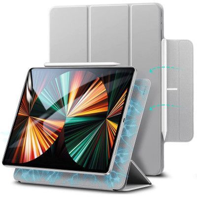 ESR iPad Pro 12.9 2018/2020/2021 Fodral Rebound Magnetic - Silver Grå