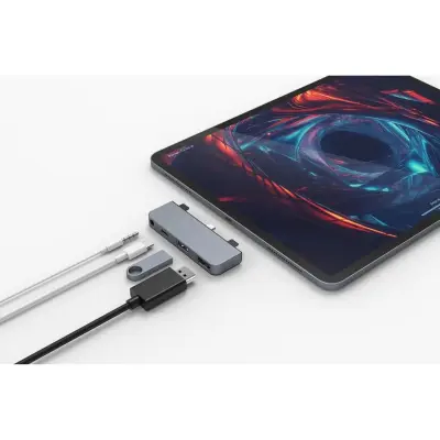 HyperDrive 4-in-1 USB-C Hub (iPad Pro) - Silver