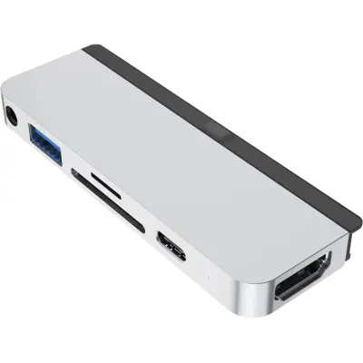 HyperDrive 6-in-1 USB-C Hub (iPad Pro/Air 4) - Grå