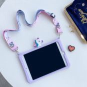 Ingen förpackning: Trolsk Kids Case with strap - Cute Purple Unicorn