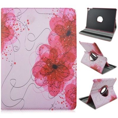 Rotating Fodral till Apple iPad Pro 9.7 - Rosa Blommor