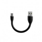 Satechi Flexibel USB-C-kabel - 15 cm Svart