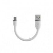 Satechi Flexibel USB-C-kabel - 15 cm Vit