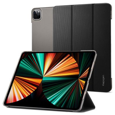 Spigen Liquid Air Folio Fodral iPad Pro 12.9 2021 Svart