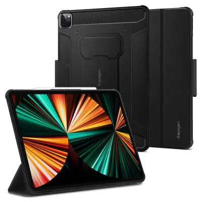 Spigen - Rugged Armor Pro Fodral iPad Pro 12.9 (2021/2022) -  Svart